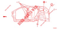 GROMMET (LATERAL) for Honda CR-V 2.0 COMFORT 5 Doors 6 speed manual 2015