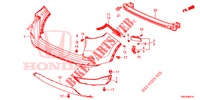 REAR BUMPER (2) for Honda CR-V 2.0 COMFORT 5 Doors 6 speed manual 2015
