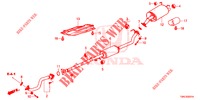 EXHAUST PIPE/SILENCER (2.0L) for Honda CR-V 2.0 ELEGANCE 5 Doors 6 speed manual 2015