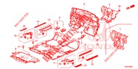 FLOOR MAT/INSULATOR (3) for Honda CR-V 2.0 ELEGANCE 5 Doors 6 speed manual 2015
