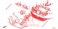 FRONT GRILLE/MOLDING (2) for Honda CR-V 2.0 ELEGANCE 5 Doors 6 speed manual 2015