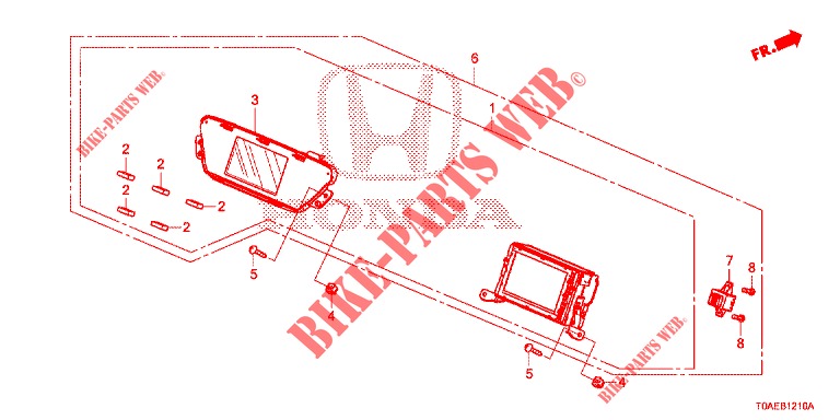 CENTER DISPLAY (LH) for Honda CR-V 2.0 ELEGANCE 5 Doors 6 speed manual 2015