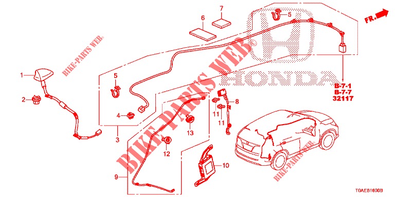 ANTENNA/SPEAKER  for Honda CR-V 2.0 ELEGANCE 5 Doors 5 speed automatic 2015