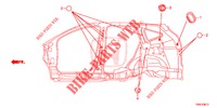 GROMMET (LATERAL) for Honda CR-V 2.0 EXCLUSIVE NAVI 5 Doors 6 speed manual 2015