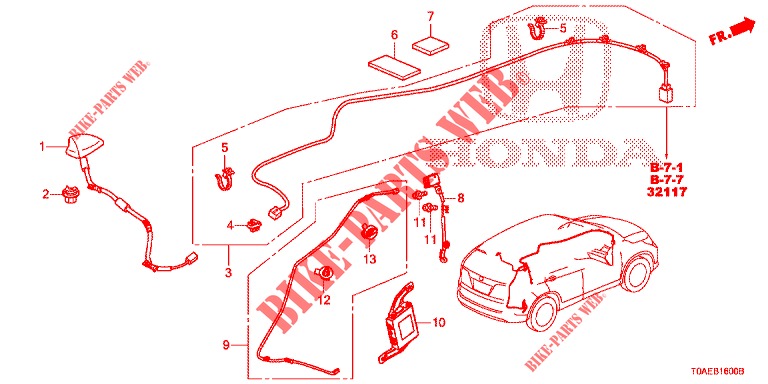 ANTENNA/SPEAKER  for Honda CR-V 2.0 EXCLUSIVE NAVI 5 Doors 5 speed automatic 2015