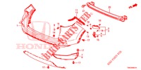 REAR BUMPER (2) for Honda CR-V 2.0 EXCLUSIVE L 5 Doors 6 speed manual 2015