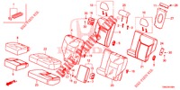 REAR SEAT/SEATBELT (2D)  for Honda CR-V 2.0 EXCLUSIVE L 5 Doors 6 speed manual 2015