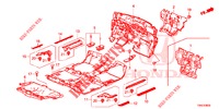 FLOOR MAT/INSULATOR (3) for Honda CR-V 2.0 S 5 Doors 6 speed manual 2015
