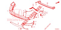 REAR BUMPER (2) for Honda CR-V 2.0 S 5 Doors 6 speed manual 2015