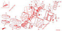 REAR SEAT/SEATBELT (2D)  for Honda CR-V 2.0 S 5 Doors 6 speed manual 2015