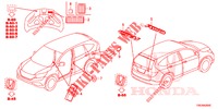 EMBLEMS/CAUTION LABELS  for Honda CR-V 2.0 COMFORT 5 Doors 6 speed manual 2016