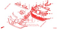 FRONT GRILLE/MOLDING  for Honda CR-V 2.0 COMFORT 5 Doors 6 speed manual 2016