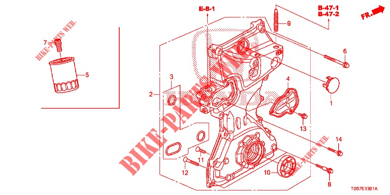 OIL PUMP (2.0L) for Honda CR-V 2.0 COMFORT 5 Doors 6 speed manual 2016