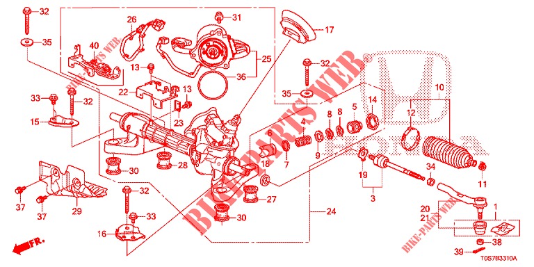 P.S. GEAR BOX (LH) for Honda CR-V 2.0 COMFORT 5 Doors 6 speed manual 2016