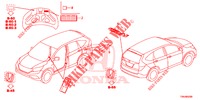 EMBLEMS/CAUTION LABELS  for Honda CR-V 2.0 COMFORT 5 Doors 6 speed manual 2017