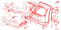 TAILGATE PANEL (2D)  for Honda CR-V 2.0 COMFORT 5 Doors 6 speed manual 2017
