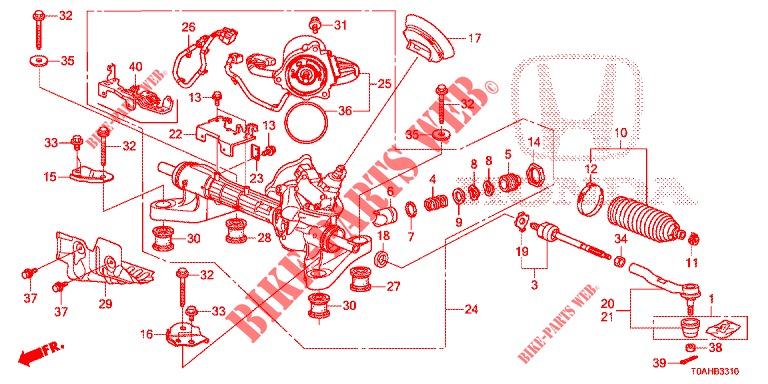 P.S. GEAR BOX (LH) for Honda CR-V 2.0 COMFORT 5 Doors 6 speed manual 2017