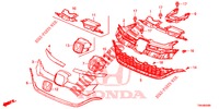 FRONT GRILLE/MOLDING  for Honda CR-V 2.0 ELEGANCE 5 Doors 6 speed manual 2017