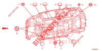 GROMMET (INFERIEUR) for Honda CR-V 2.0 ELEGANCE 5 Doors 6 speed manual 2017