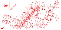 REAR SEAT/SEATBELT (2D)  for Honda CR-V 2.0 ELEGANCE 5 Doors 6 speed manual 2017