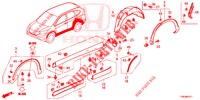 SIDE SILL GARNISH/PROTECT OR  for Honda CR-V 2.0 ELEGANCE 5 Doors 6 speed manual 2017