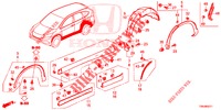 SIDE SILL GARNISH/PROTECT OR  for Honda CR-V 2.0 ELEGANCE L 5 Doors 6 speed manual 2017