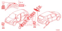 EMBLEMS/CAUTION LABELS  for Honda CR-V 2.0 ELEGANCE L 5 Doors 5 speed automatic 2017
