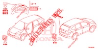 EMBLEMS/CAUTION LABELS  for Honda CR-V 2.0 EXCLUSIVE NAVI 5 Doors 6 speed manual 2017