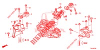 ENGINE MOUNTS (2.0L) (MT) for Honda CR-V 2.0 EXCLUSIVE NAVI 5 Doors 6 speed manual 2017