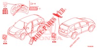 EMBLEMS/CAUTION LABELS  for Honda CR-V 2.0 S 5 Doors 6 speed manual 2017