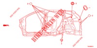 GROMMET (LATERAL) for Honda CR-V 2.0 S 5 Doors 6 speed manual 2017