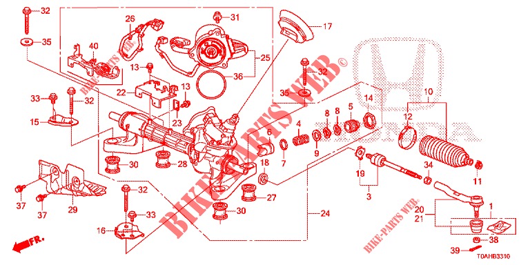 P.S. GEAR BOX (LH) for Honda CR-V 2.0 S 5 Doors 6 speed manual 2017
