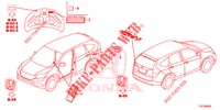 EMBLEMS/CAUTION LABELS  for Honda CR-V 2.0 COMFORT 5 Doors 6 speed manual 2018