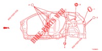GROMMET (LATERAL) for Honda CR-V 2.0 COMFORT 5 Doors 6 speed manual 2018