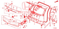 TAILGATE PANEL (2D)  for Honda CR-V 2.0 COMFORT 5 Doors 6 speed manual 2018