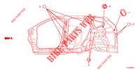 GROMMET (LATERAL) for Honda CR-V 2.0 ELEGANCE 5 Doors 6 speed manual 2018