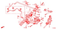 REAR LOWER ARM/RADIUS ROD  for Honda CR-V 2.0 ELEGANCE 5 Doors 6 speed manual 2018