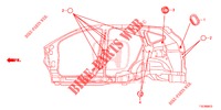 GROMMET (LATERAL) for Honda CR-V 2.0 ELEGANCE L 5 Doors 6 speed manual 2018
