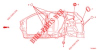 GROMMET (LATERAL) for Honda CR-V 2.0 ELEGANCE L 5 Doors 5 speed automatic 2018