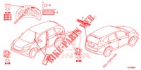 EMBLEMS/CAUTION LABELS  for Honda CR-V 2.0 EXECUTIVE 5 Doors 6 speed manual 2018
