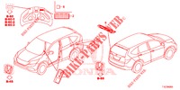 EMBLEMS/CAUTION LABELS  for Honda CR-V 2.0 S 5 Doors 6 speed manual 2018