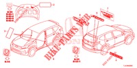 EMBLEMS/CAUTION LABELS  for Honda CR-V 1.5 BASE 5 Doors 6 speed manual 2019