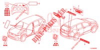 EMBLEMS/CAUTION LABELS  for Honda CR-V 1.5 MID 5 Doors 6 speed manual 2019