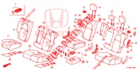 REAR SEAT/SEATBELT (5 PASSAGERS) for Honda CR-V 1.5 MID 5 Doors 6 speed manual 2019