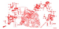 ENGINE MOUNTS (DIESEL) (1.6L) for Honda CR-V DIESEL 1.6 COMFORT 5 Doors 6 speed manual 2014