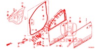 FRONT DOOR PANELS (2D)  for Honda CR-V DIESEL 1.6 COMFORT 5 Doors 6 speed manual 2014