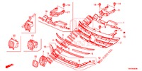 FRONT GRILLE/MOLDING  for Honda CR-V DIESEL 1.6 COMFORT 5 Doors 6 speed manual 2014