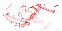REAR BUMPER  for Honda CR-V DIESEL 1.6 COMFORT 5 Doors 6 speed manual 2014