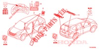 EMBLEMS/CAUTION LABELS  for Honda CR-V DIESEL 1.6 ELEGANCE 5 Doors 6 speed manual 2014