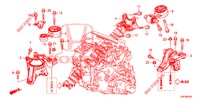 ENGINE MOUNTS (DIESEL) (1.6L) for Honda CR-V DIESEL 1.6 ELEGANCE 5 Doors 6 speed manual 2014